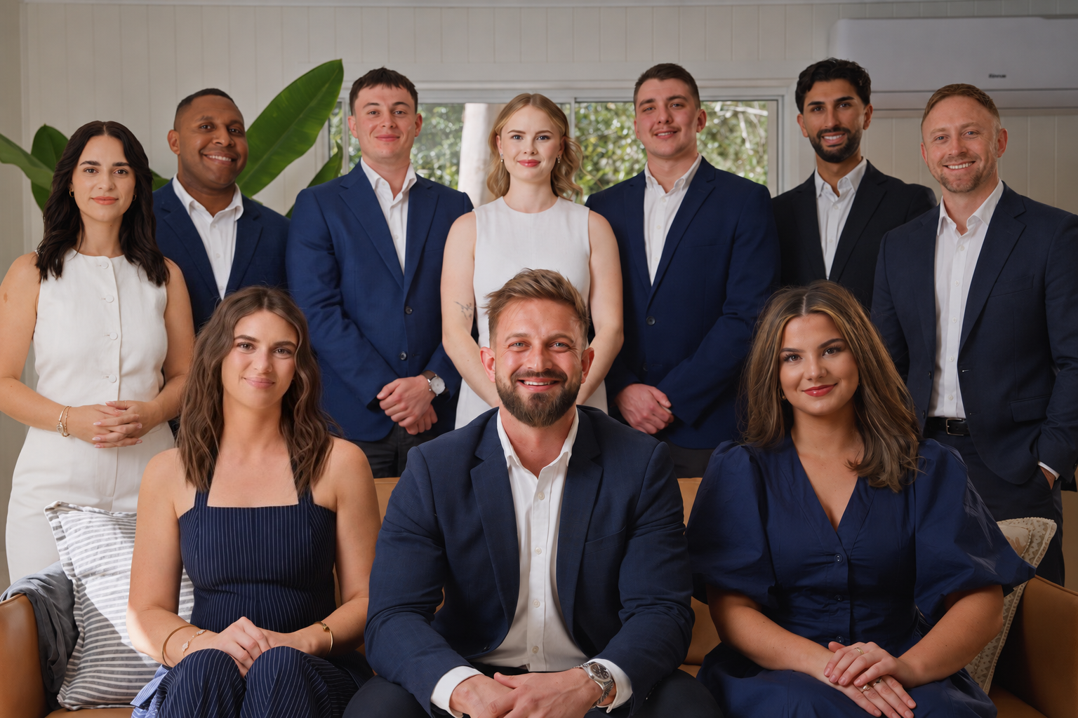 The NGU Real Estate Ipswich Central team together for a group portrait